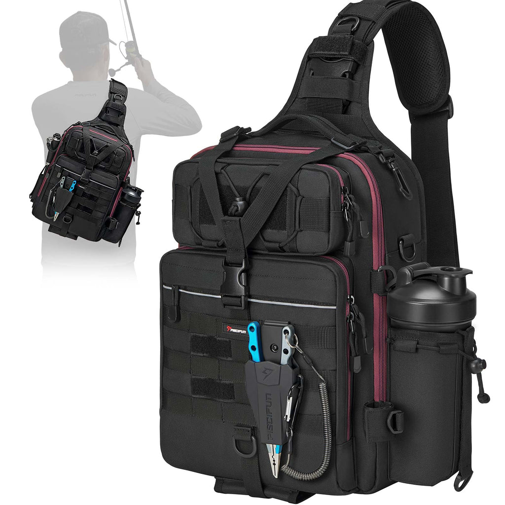 Fishing Backpack Tackle Bag With Rod Holder Box Outdoor Shoulder