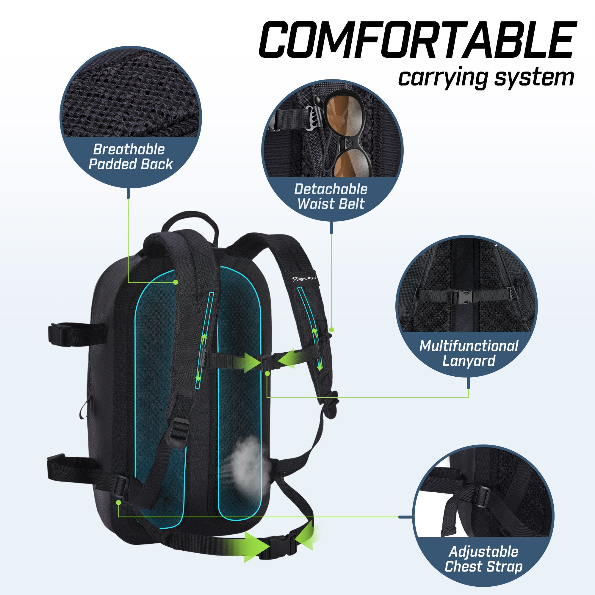 Waterproof Backpack TPU Dry Bag Waterproof Bag, Grey / 20L