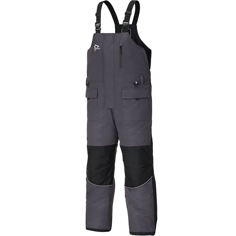 Ice Fishing Suits, Insulated Jacket & Bibs, Bibs / Black Gray / L