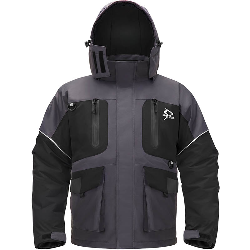 Ice Fishing Suit | Ice Fishing Bib and Jacket | Bibs / Veil Camo / 2XL |  Piscifun