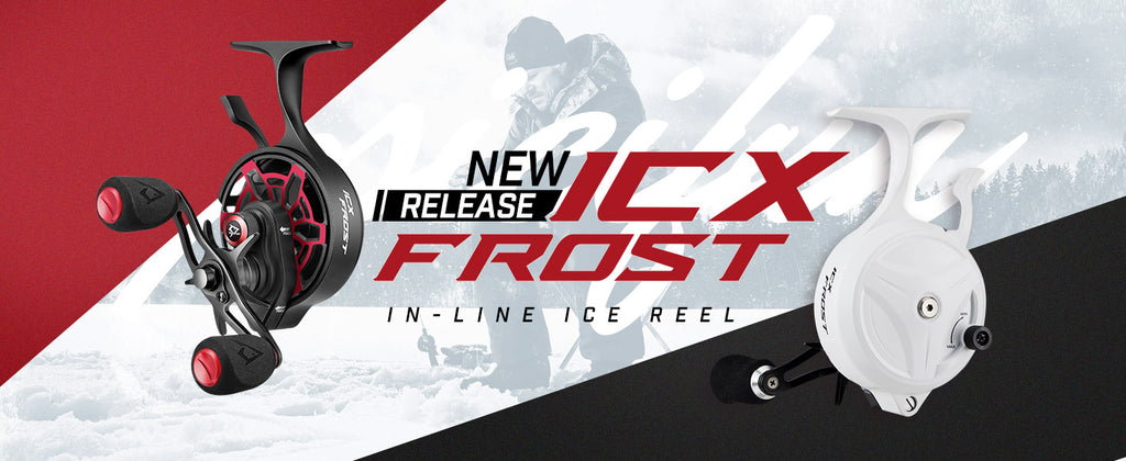Ice Fishing Icx Frost Reel & Rod Combo Left Reel | PU / 34'M / Red |  Piscifun