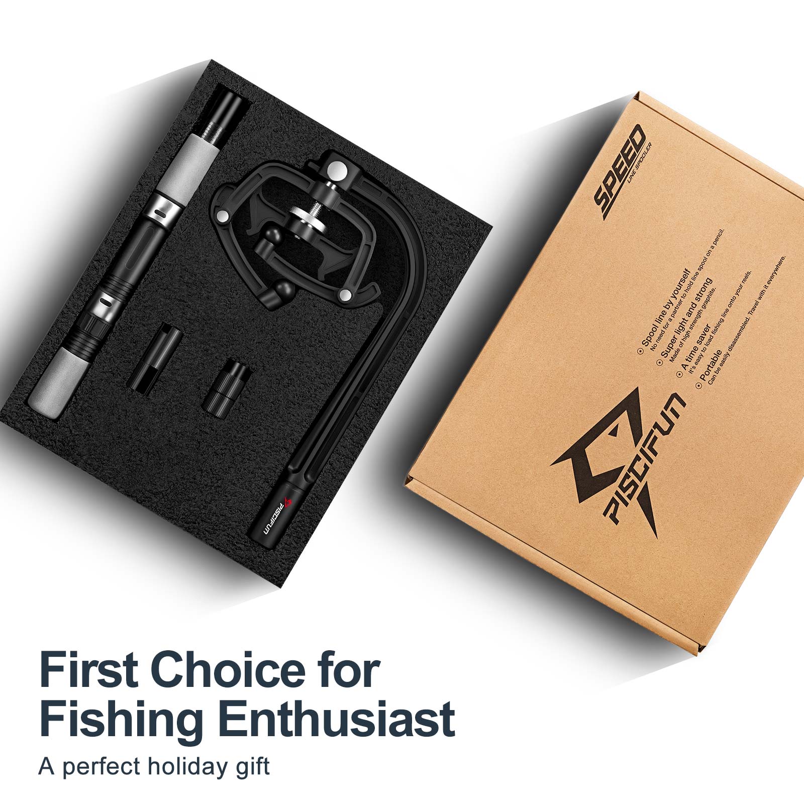 Fly Fishing Reel,Fishing Line Spooler,Portable Adjustable Fishing Line  Spooler Reel Spooling System Tackle Tool