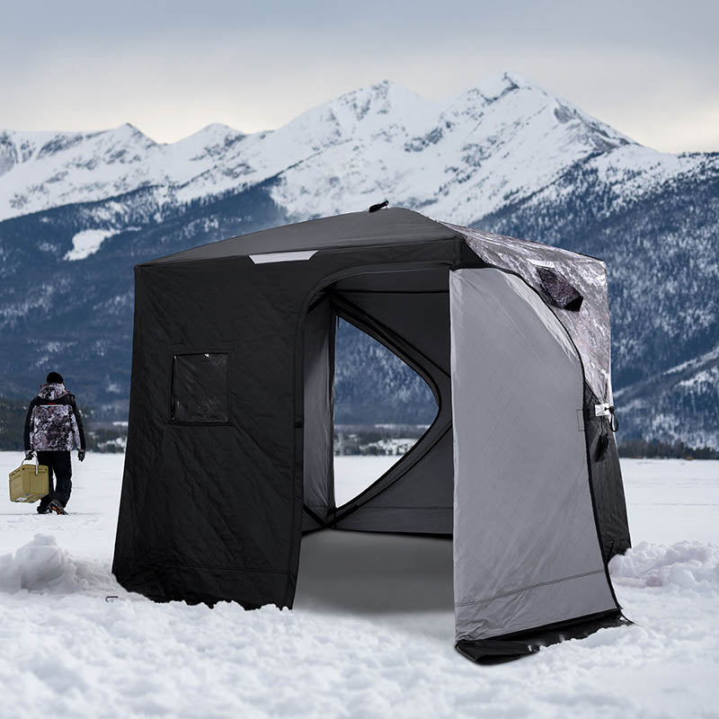 Portable Ice Fishing Shelter Easy Set-up Winter Fishing Tent Ice Fishing  Tent Three-layer Waterproof & Windproof Winter Tent - AliExpress