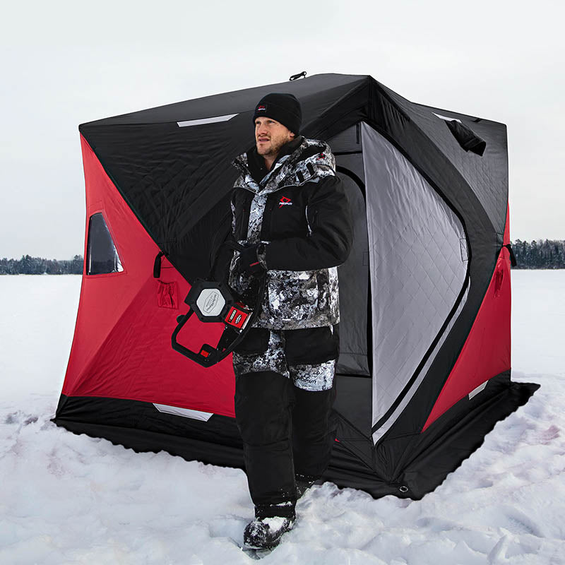 Piscifun 3-4 Person Ice Fishing Shelter, Pop-up Ice Fishing Tent, Insulated Pop Up Ice Shanty