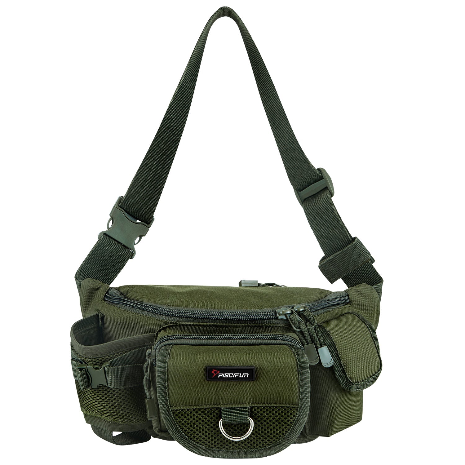 Fishing Waist Pack, Adjustable Portable Fishing Tackle Bag - Piscifun |  Green | Piscifun