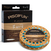 A spool of Piscifun Sword Weight Forward Floating Fly Fishing Line with Welded Loop, ideal for trout fishing.