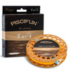 A spool of Piscifun Sword Weight Forward Floating Fly Fishing Line with Welded Loop, ideal for trout fishing.