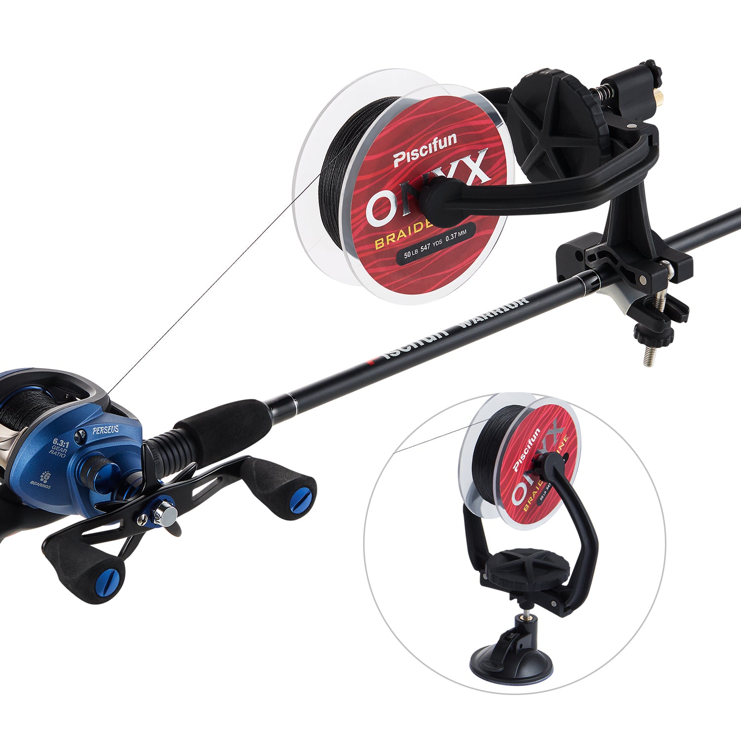 1 Set Portable Fishing Spools Fishing Line Spools Circular Winding
