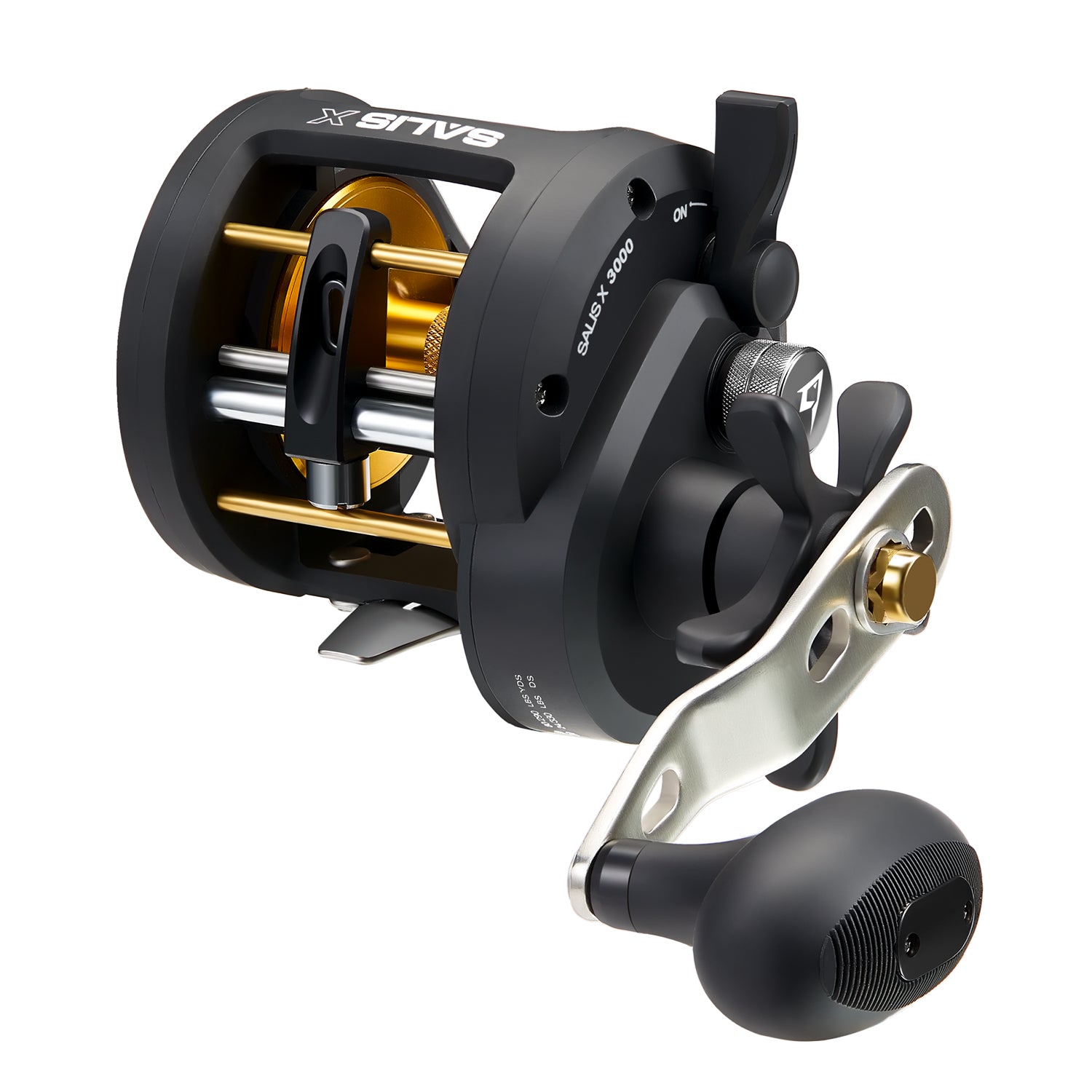 Fishing Reel,Metal Boat Fishing Wheel with Line Counter Baitcasting Fishing  Reel Wind Trolling Reel with Gear Ratio Durable Bearing for Inshore