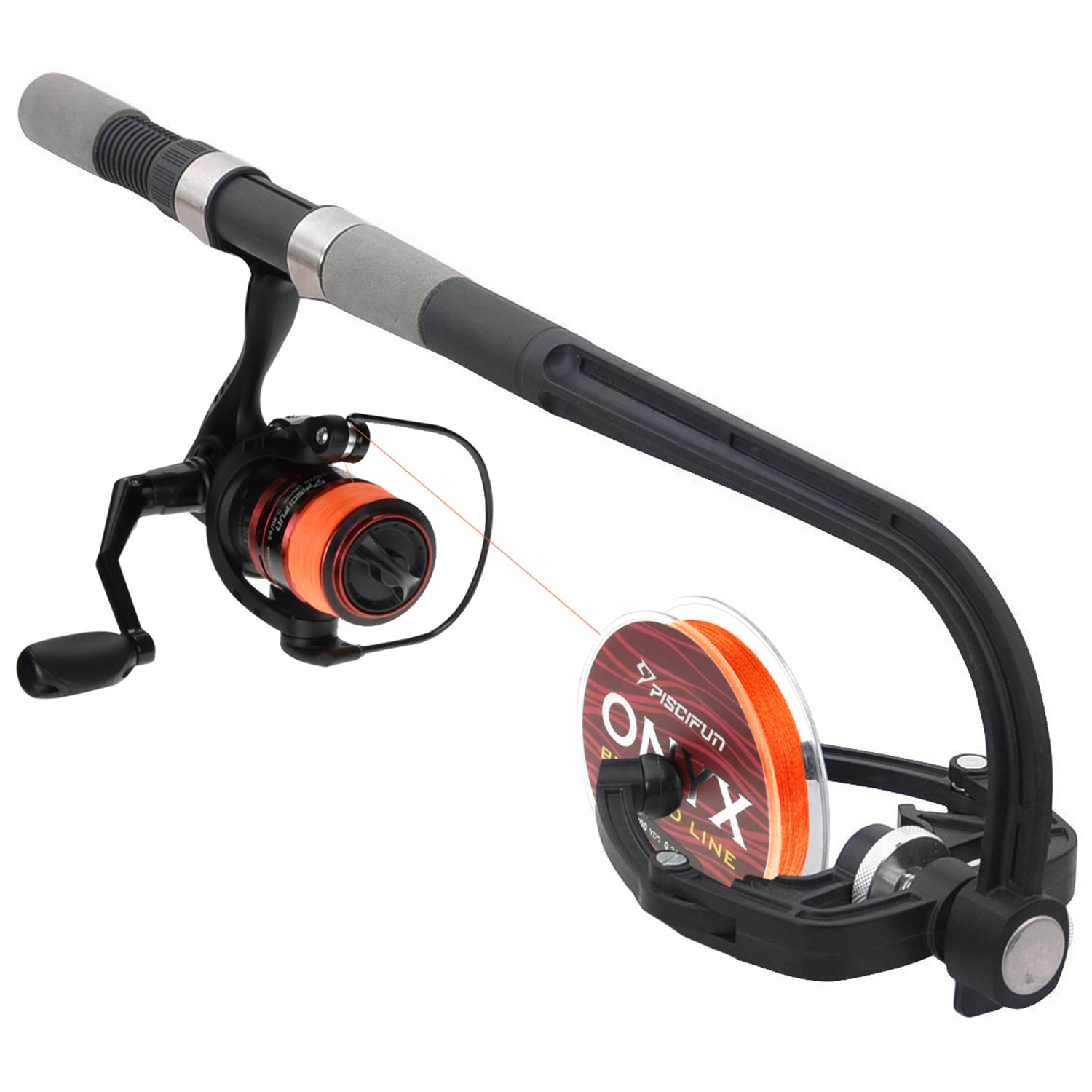Fishing Line Spooler System – Spinning Reel Spooler – Fishernomics