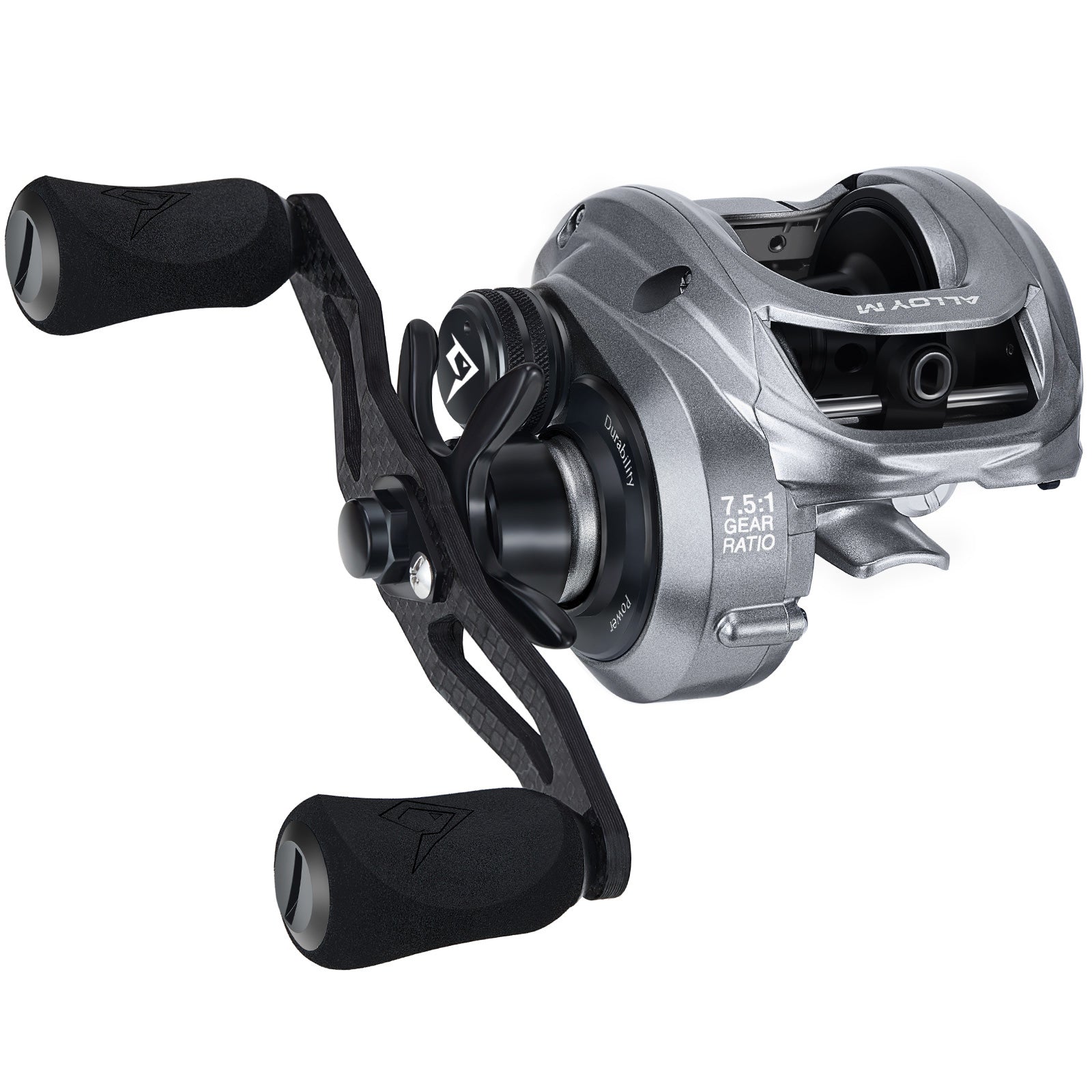 Alloy M Low Profile Saltwater Casting Fishing Reel, 7.5:1 / RIGHT HAND