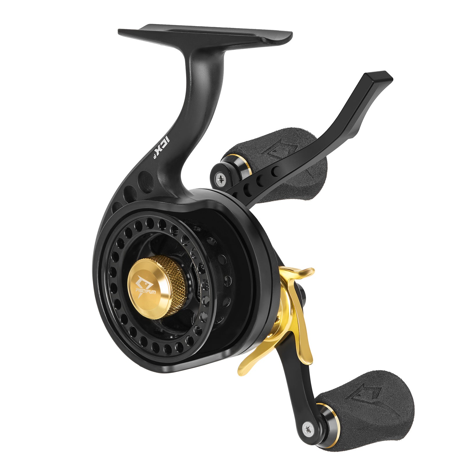 FREE FISHER Ice Fishing Reels 3.2:1 Gear Ratio Ultra Smooth 3+1Ball  Bearings Strength CNC-machined Aluminum Inline Ice Fish Reel with  Left/Right Hand