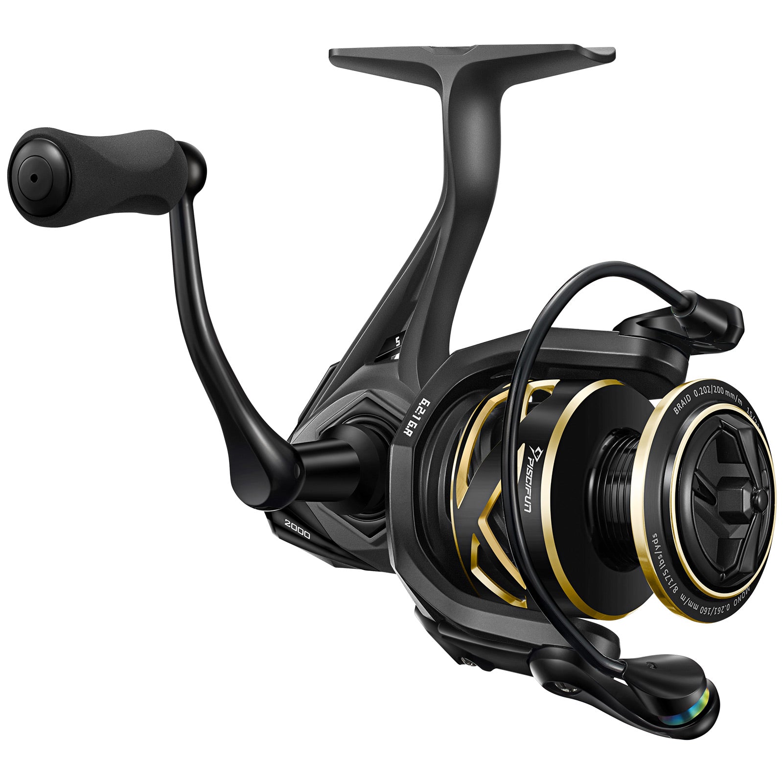 Piscifun® Auric Spinning Reels - Saltwater and Freshwater Spinning Fis, 2000-6.2:1