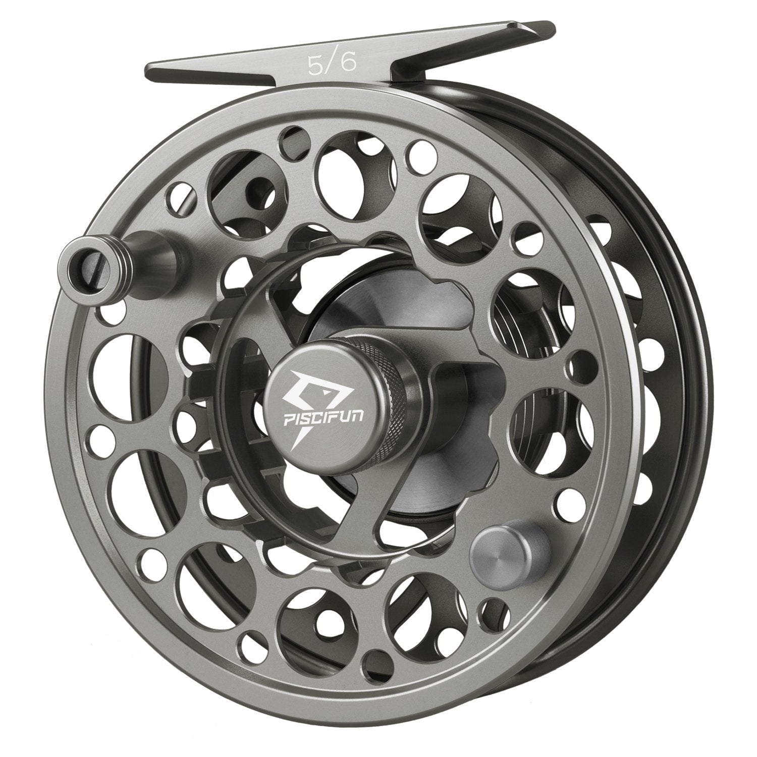 Piscifun Platte Fully Sealed Drag Large Arbor Fly Fishing Reel with  CNC-machined Aluminum Alloy Body Fly Fishing Gear 5/6 Ice Blue, Reels -   Canada